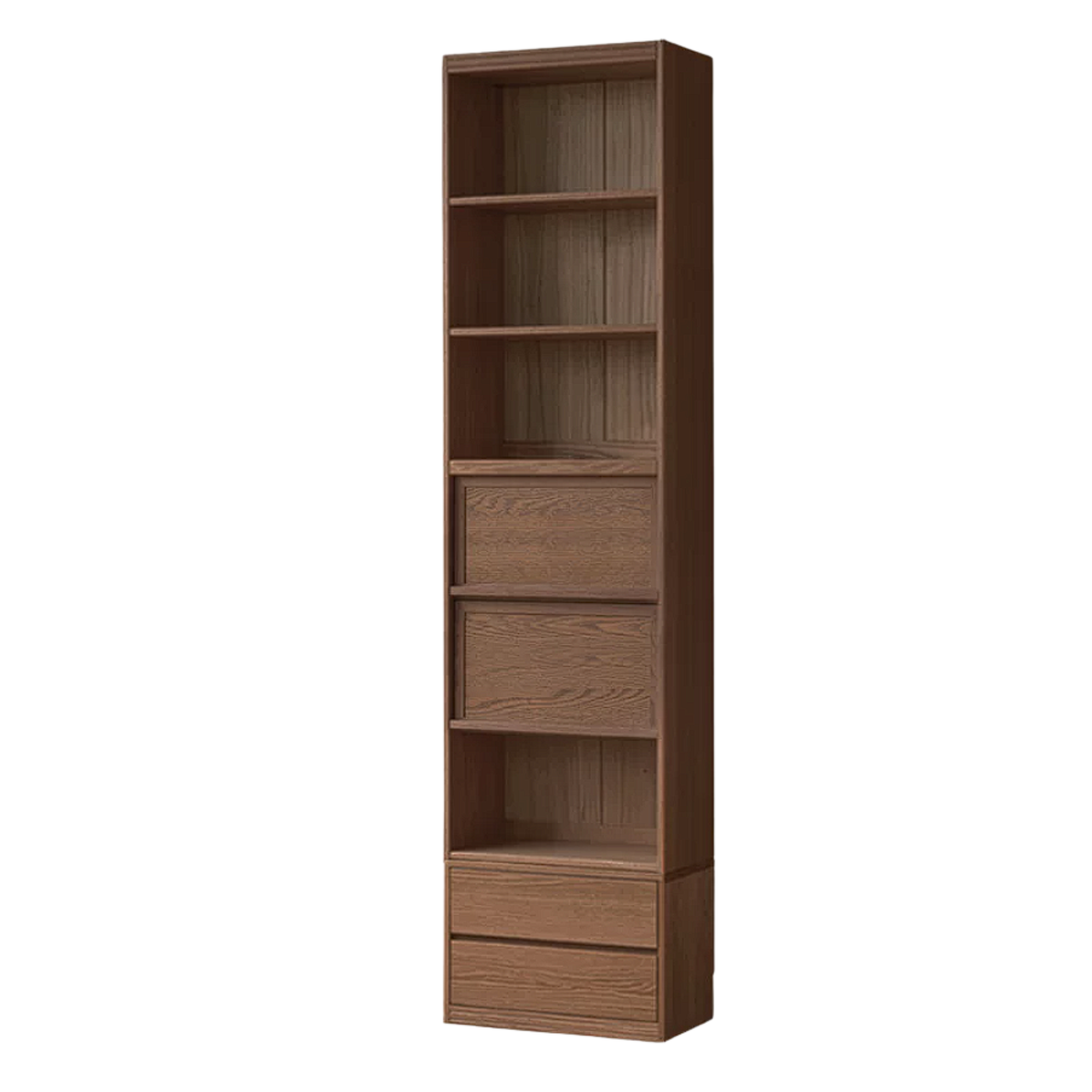 Sandalwood, Oak, Ash Solid Wood Combination Bookcase