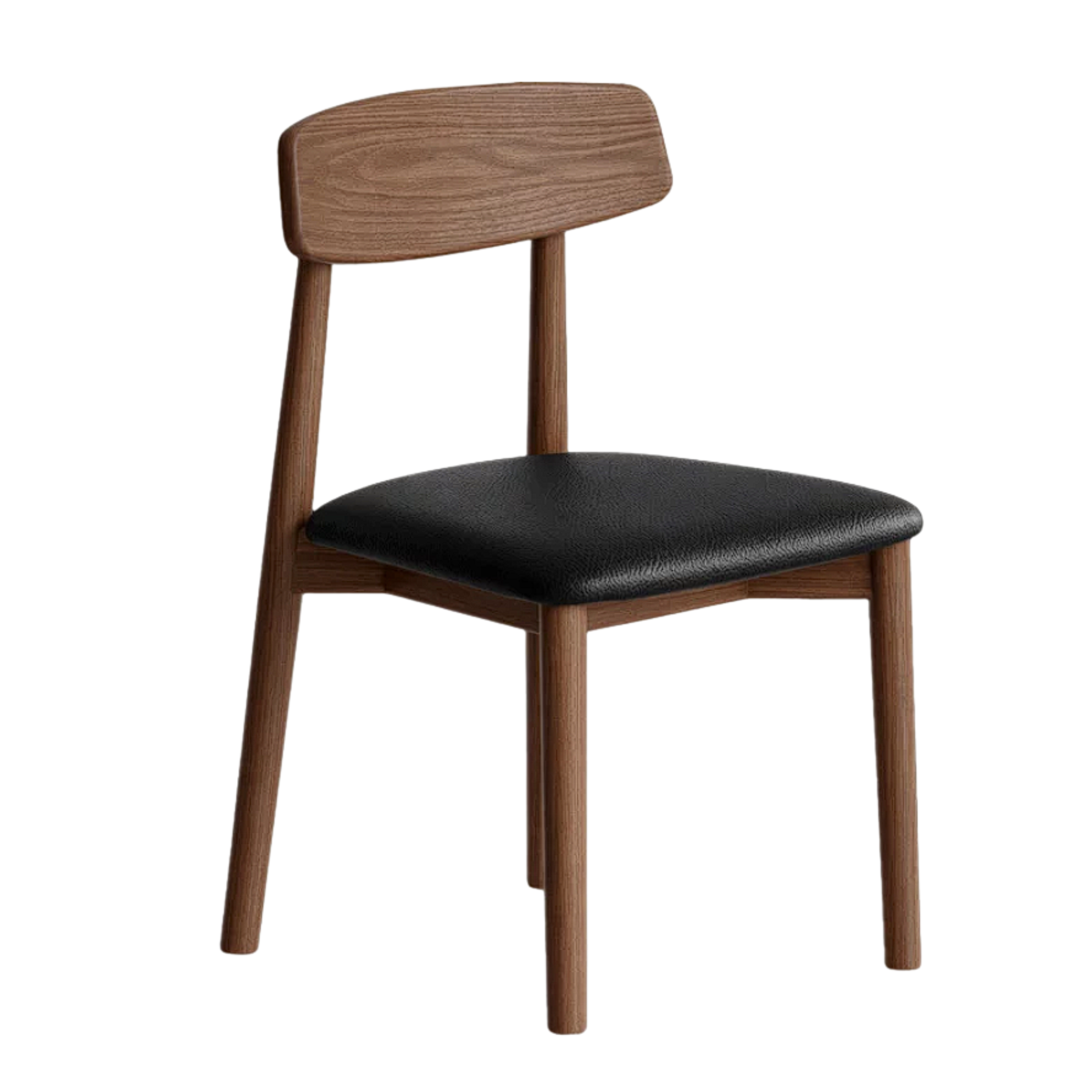 Set 4 pcs Black Walnut, White Ash, Oak, Sandalwood, Solid Rubberwood - Chair