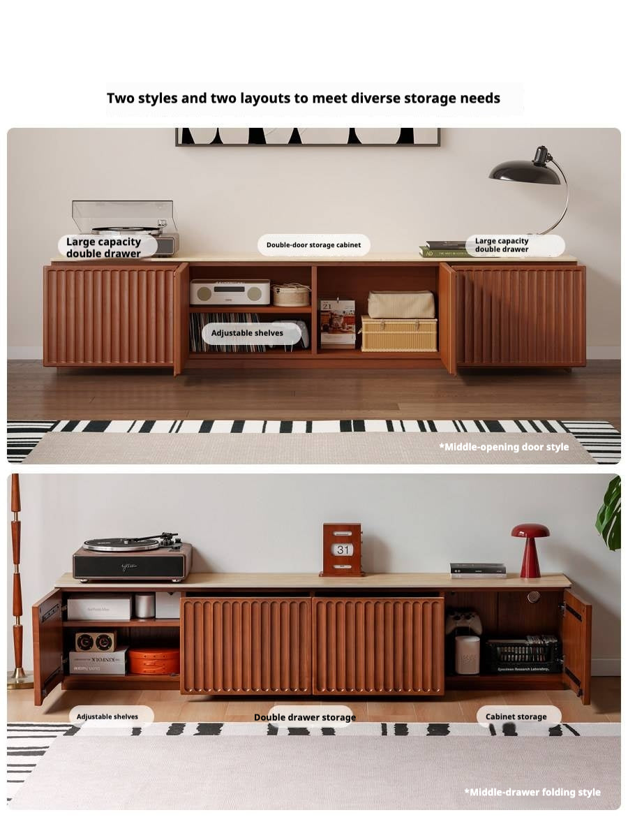 Poplar Solid Wood Antique Style TV Stand.