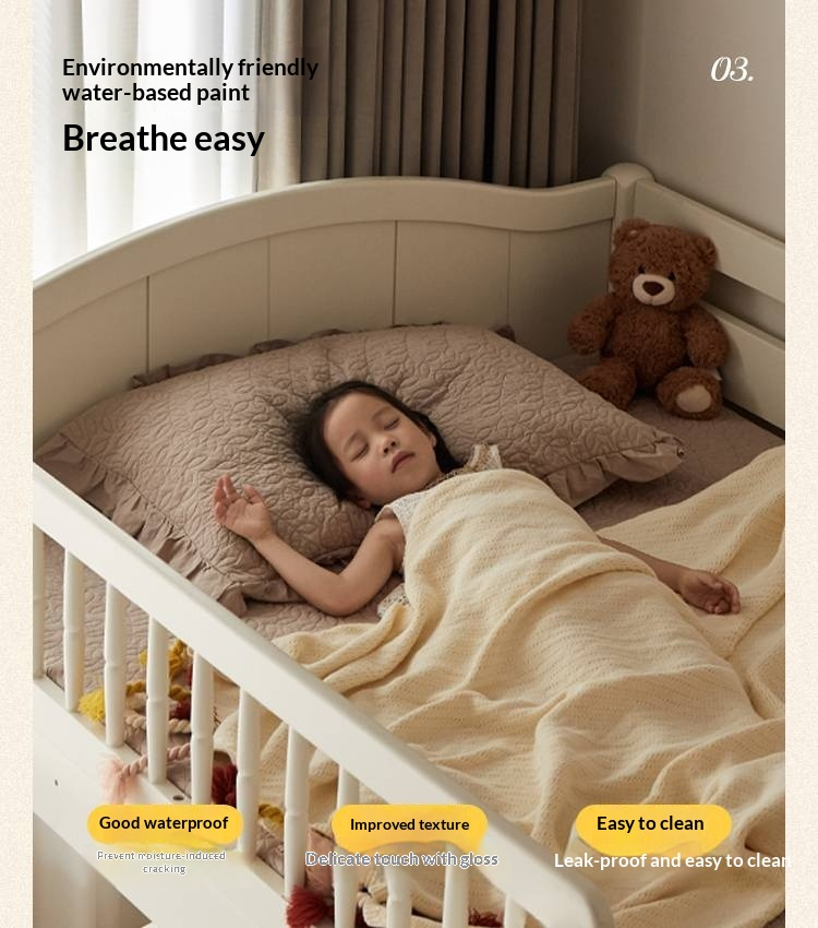 Rubberwood Solid Wood Children's White Castle Princess Bunk Bed