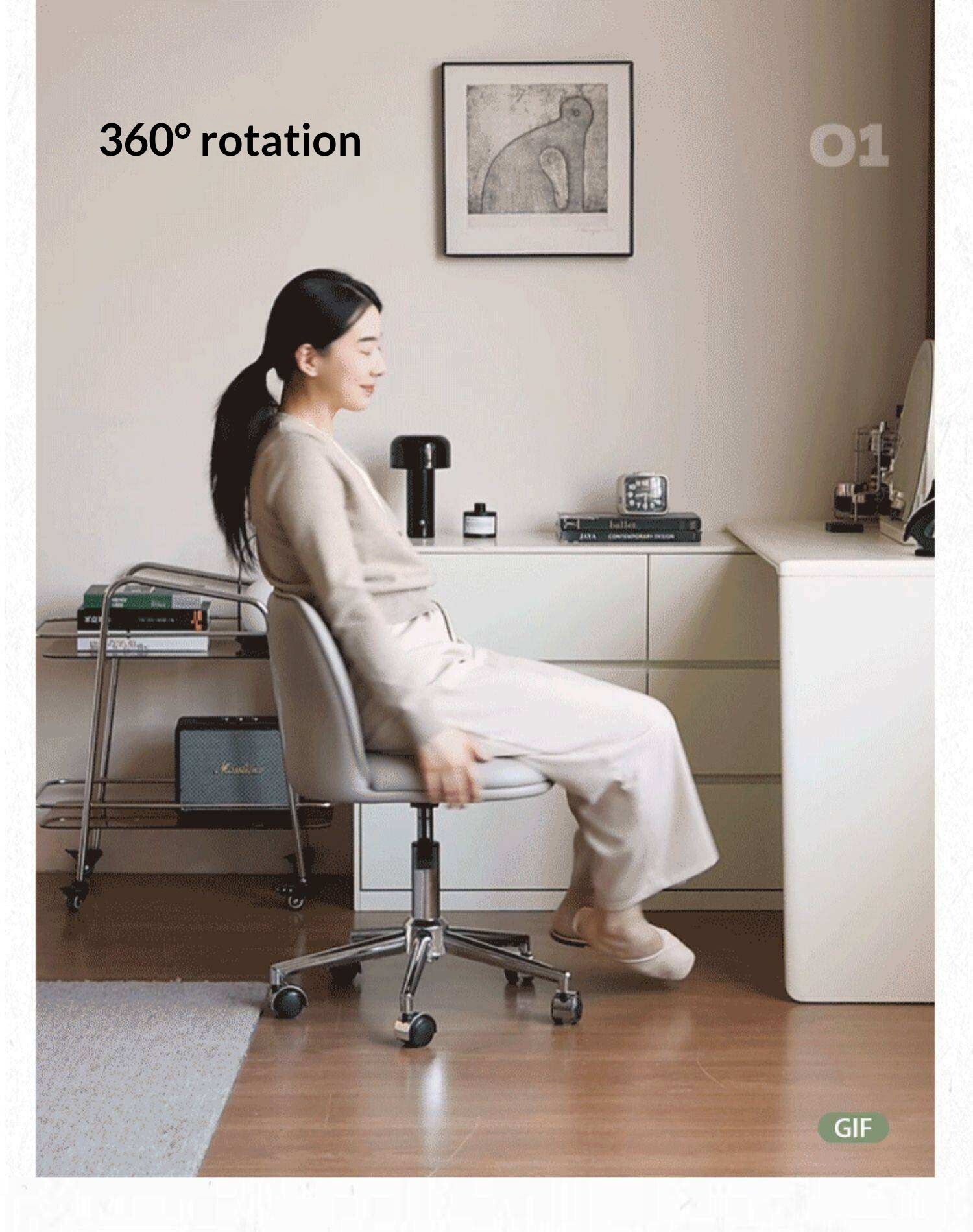 Swivel Adjustable Vanity Chair