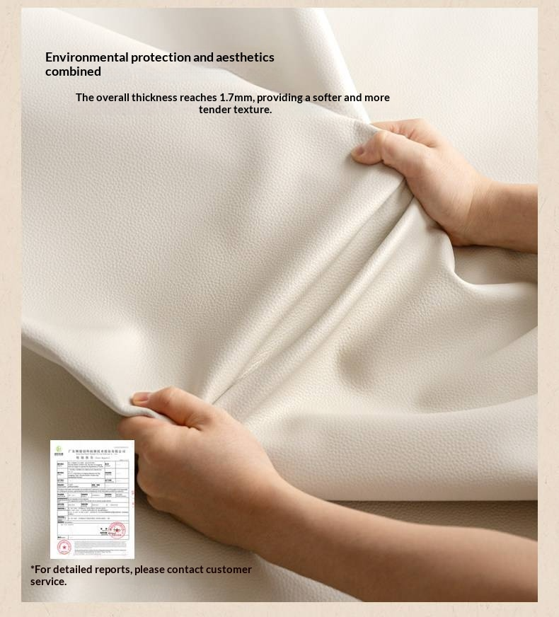 Eco-Friendly Cloud Leather Bed — French Retro Style Upholstered Fabric Bed