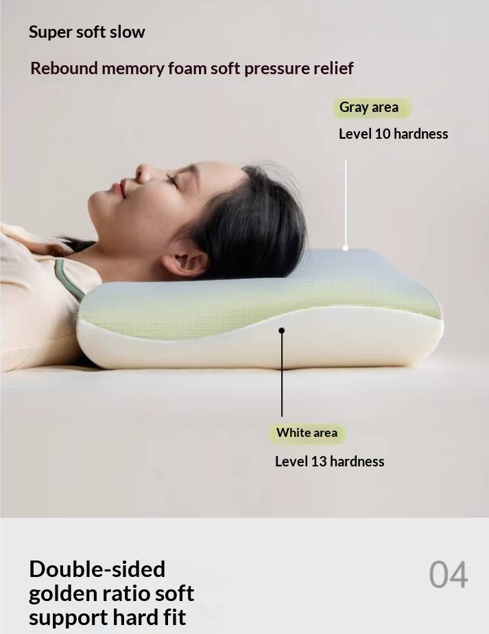 Memory Foam Pillow with Neck Support and Sleep Aid