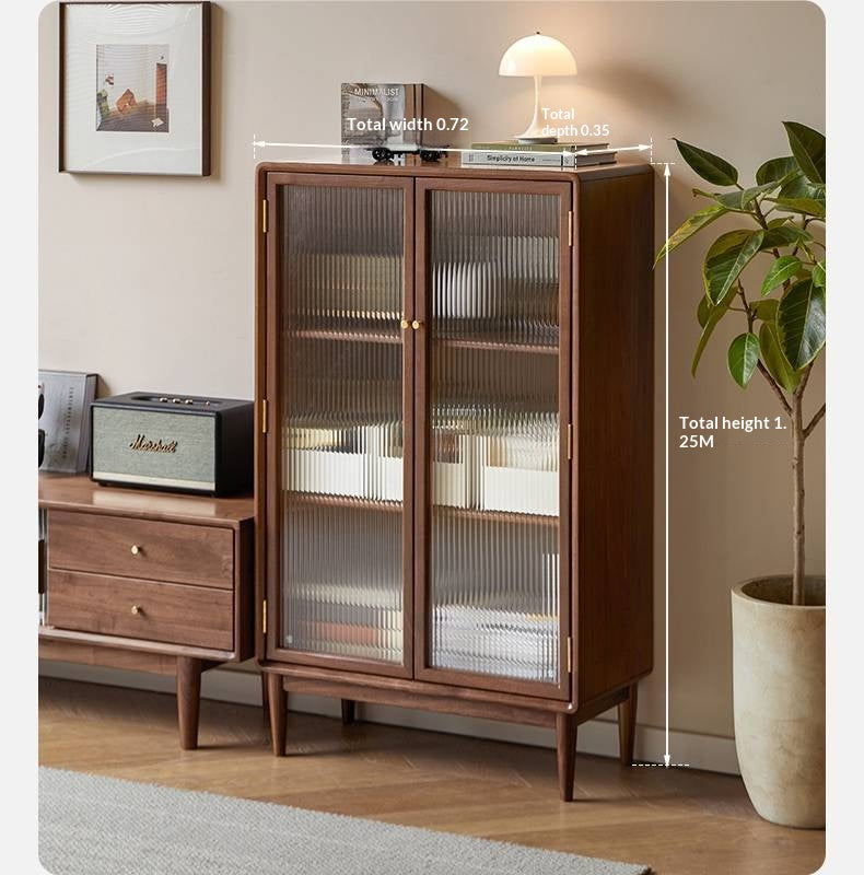 Black Walnut Side Cabinet.