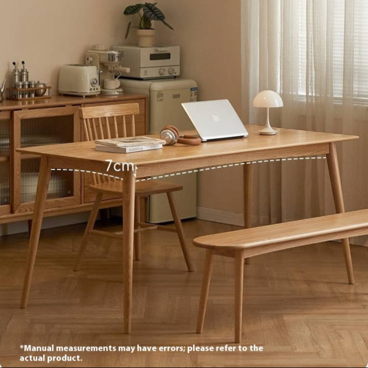Oak Solid Wood Rectangular Nordic Dining table