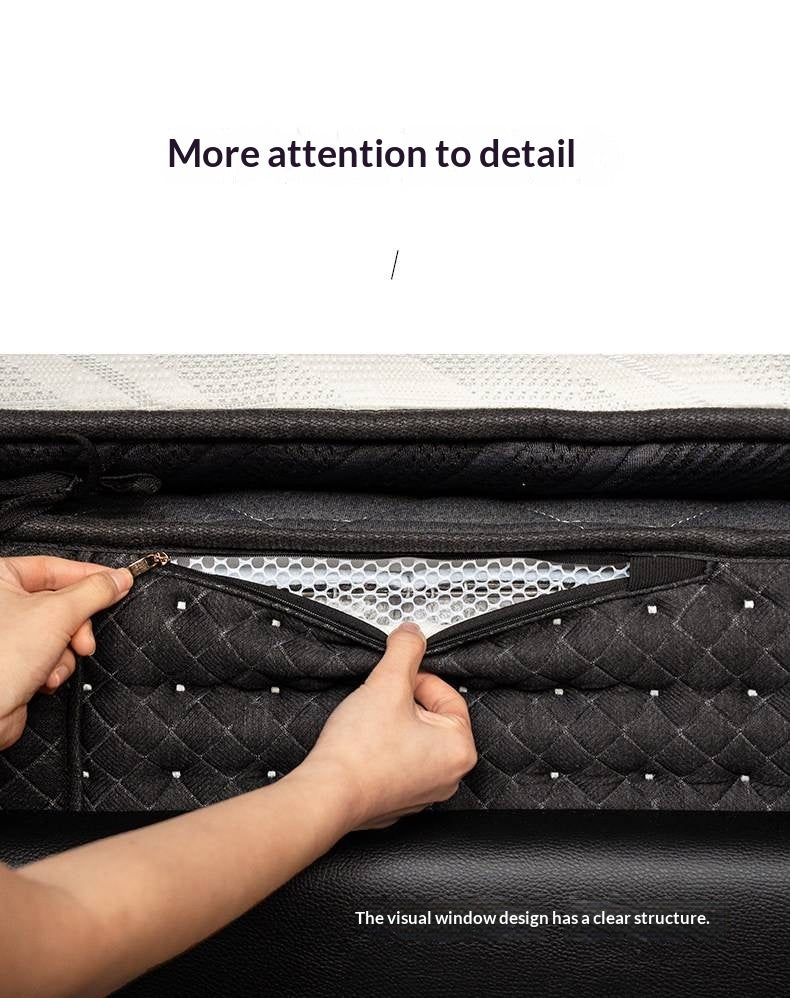 Premium Zero-Glue Hybrid Mattress, 11.4" with Dual-Layer Pocket Coil System, Medium Firm Support (H3)