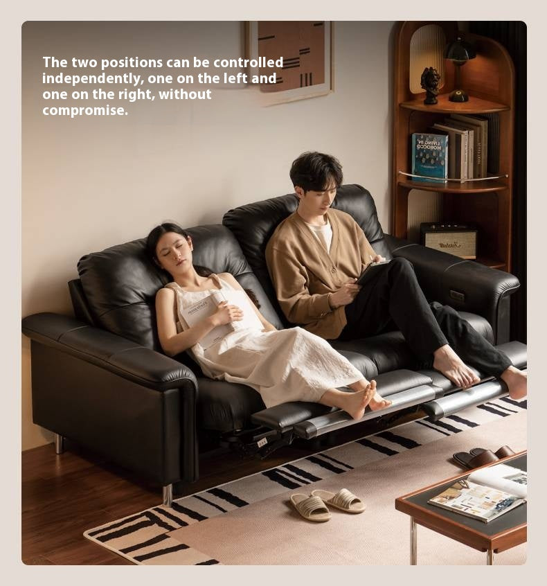 Genuine Leather Antique Style Electric Sofa