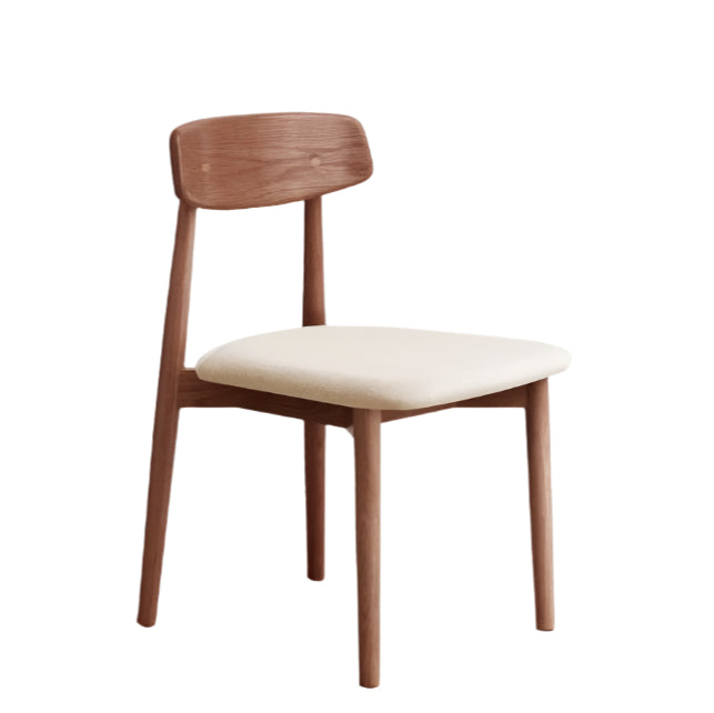4 pcs set - Black Walnut, Ash, Oak, Cherry Solid Wood, Solid RubberWood Dining Chair