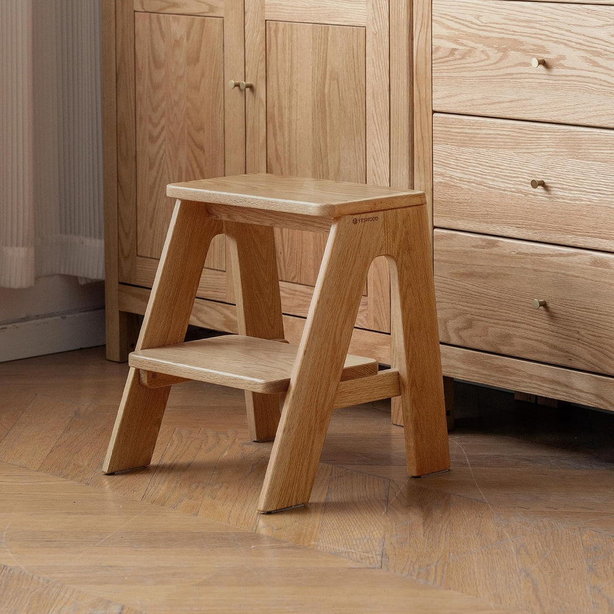 Oak Solid Wood Step Stool