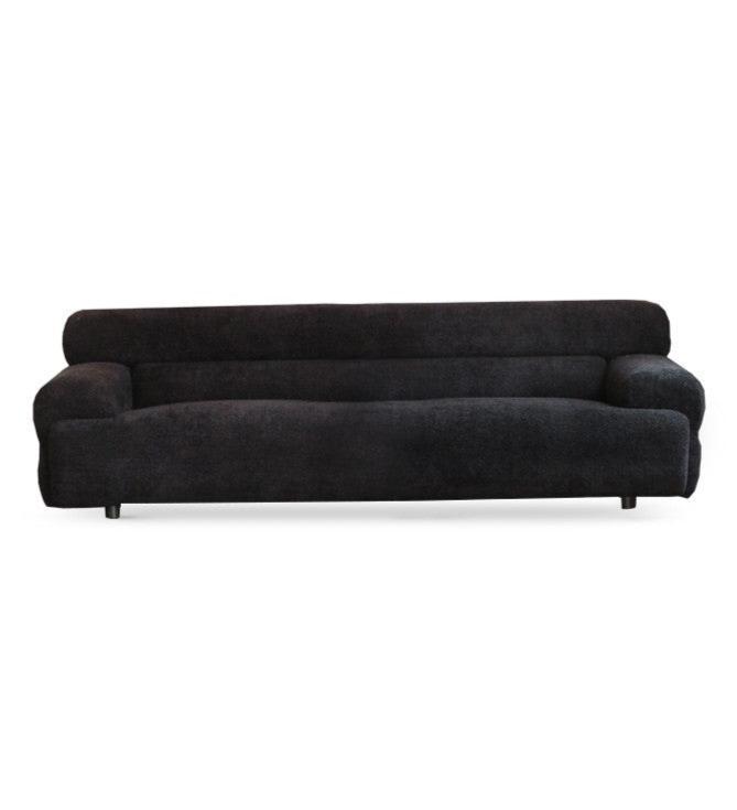 Fabric Sofa French Retro Three-seat Straight Sofa