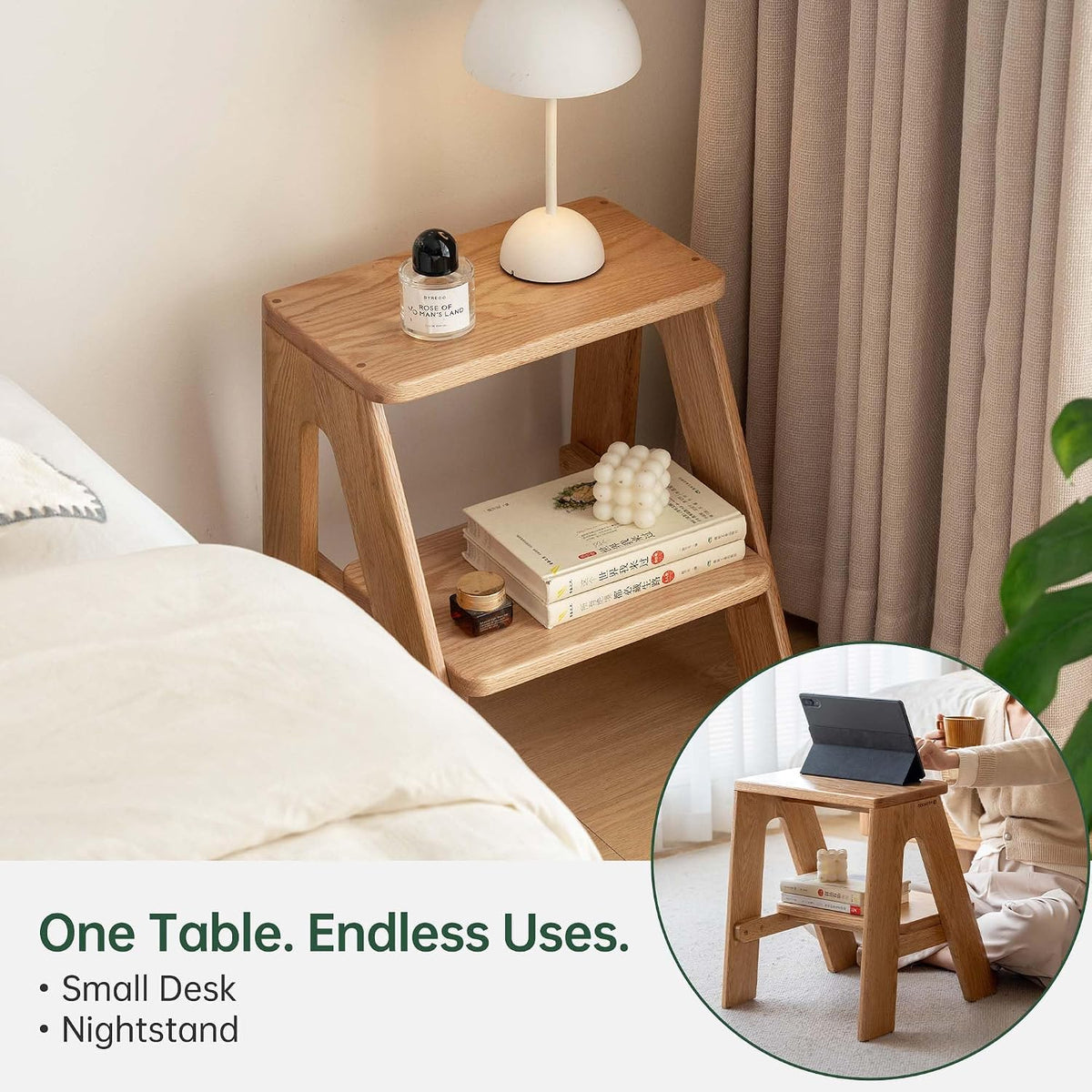 Oak Solid Wood Step Stool