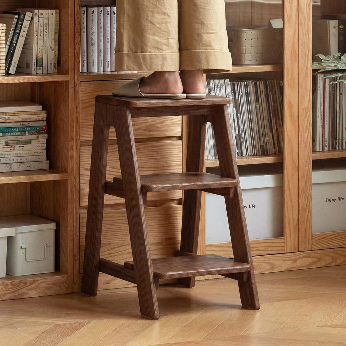 Oak Solid Wood Step Stool