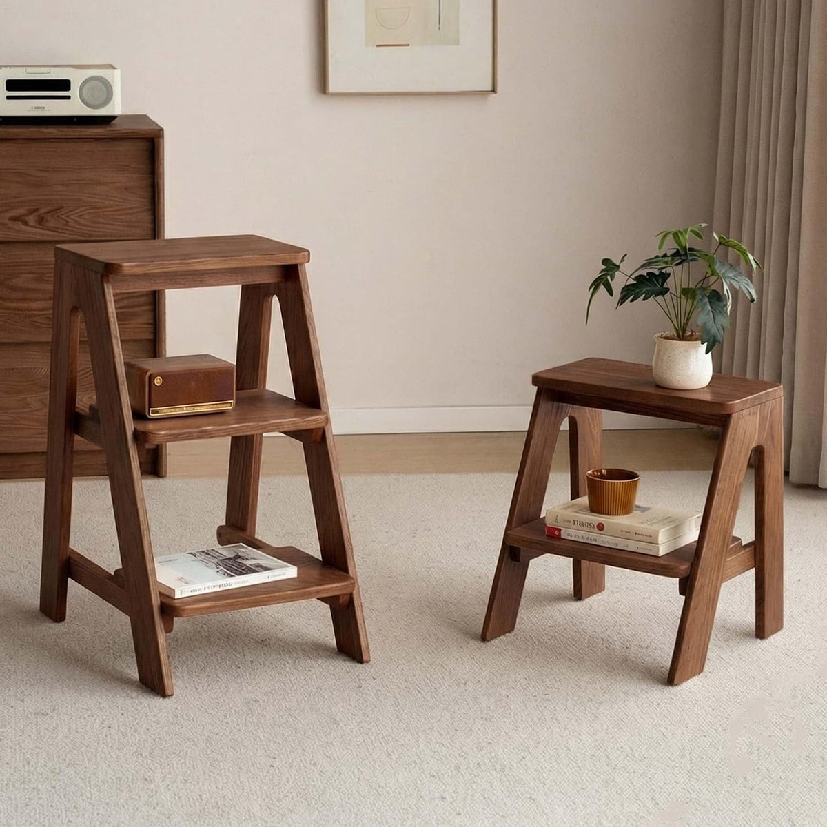 Oak Solid Wood Step Stool