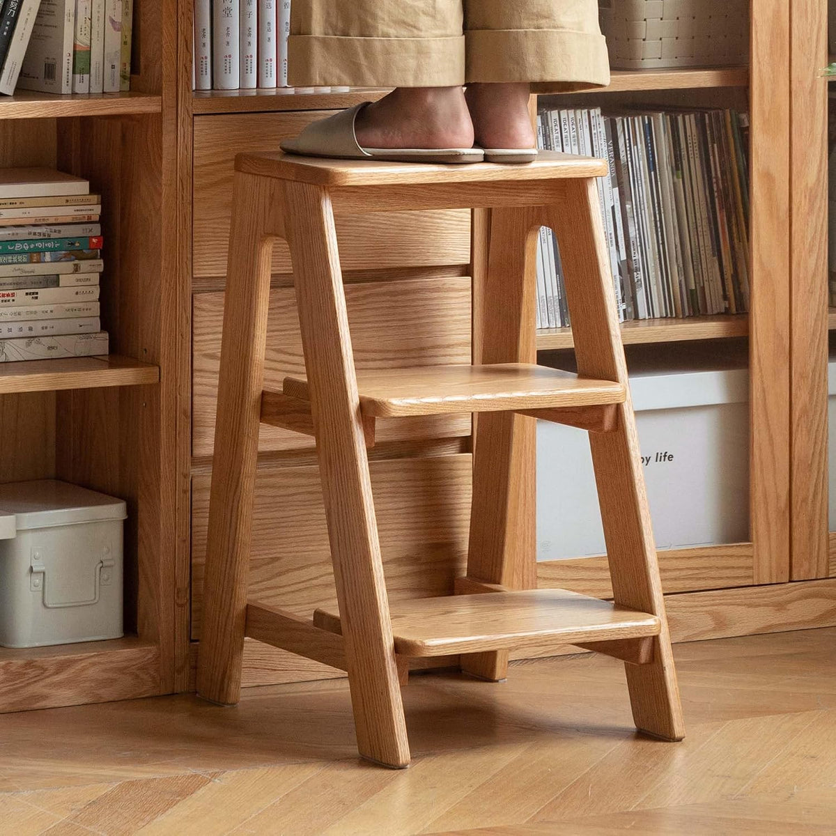 Oak Solid Wood Step Stool