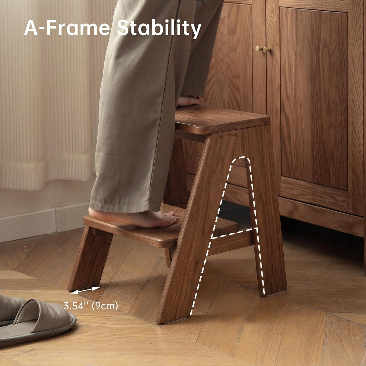 Oak Solid Wood Step Stool