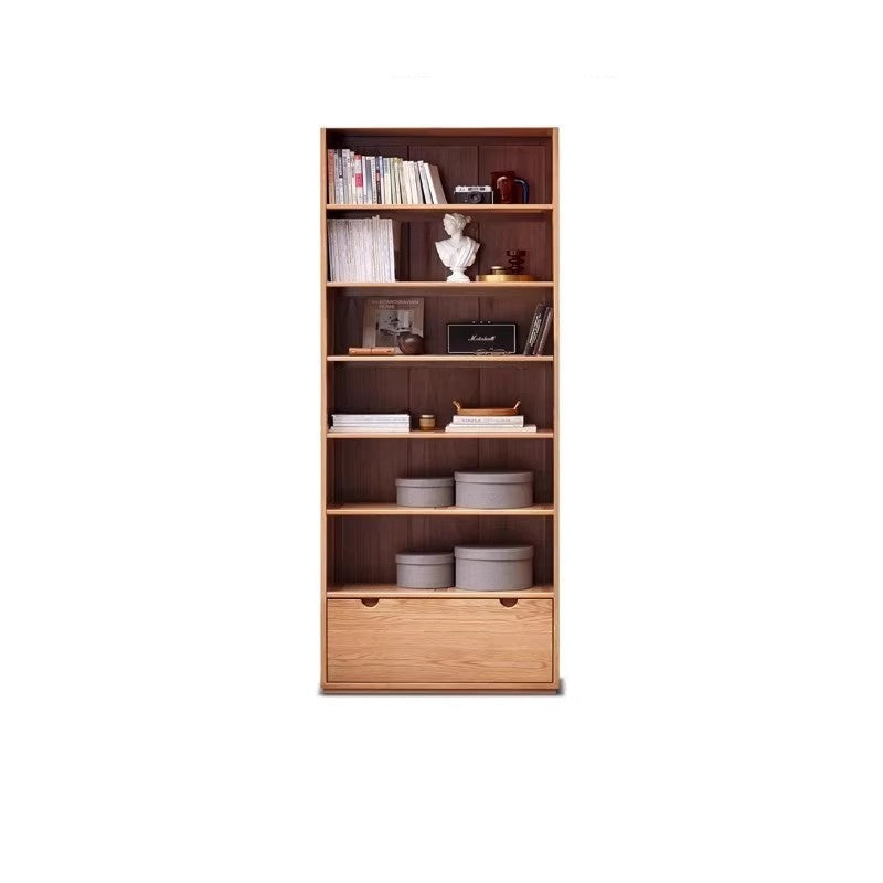 Oak solid wood bookshelf floor-standing combination bookcase "