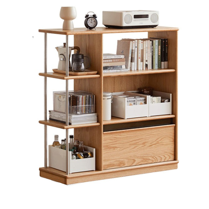 Oak solid wood modern bookcase