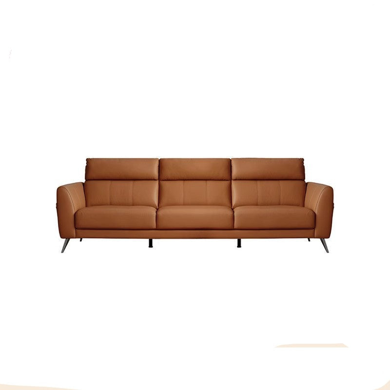 First Layer Cowhide Italian Corner Leather Art Sofa+