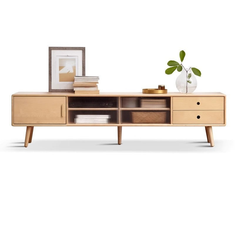 Beech solid wood TV cabinet forest- style