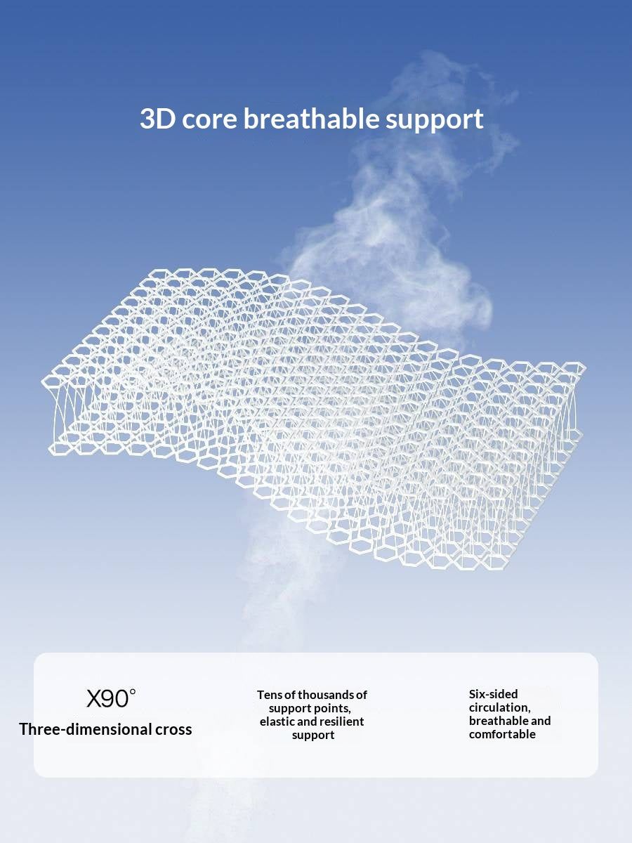 Zero-Glue Pressure-Free Memory Foam Mattress — 3D Core Material, Thick Mattress with Independent Springs