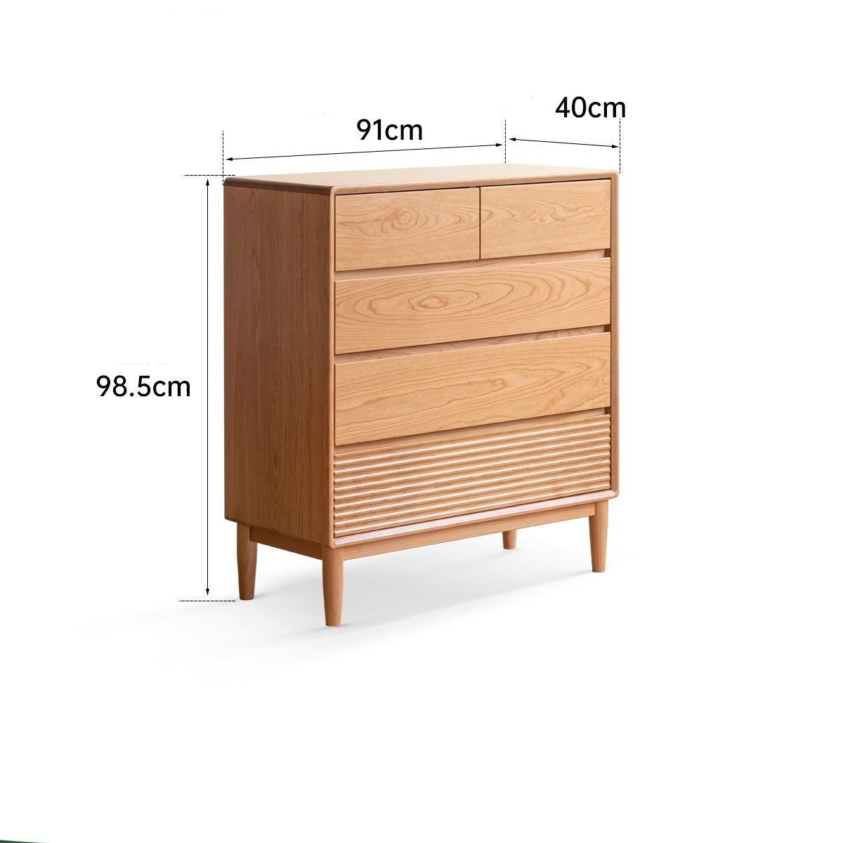 Cherry Wood Chest of Drawers, Nine Drawer Cabinet)