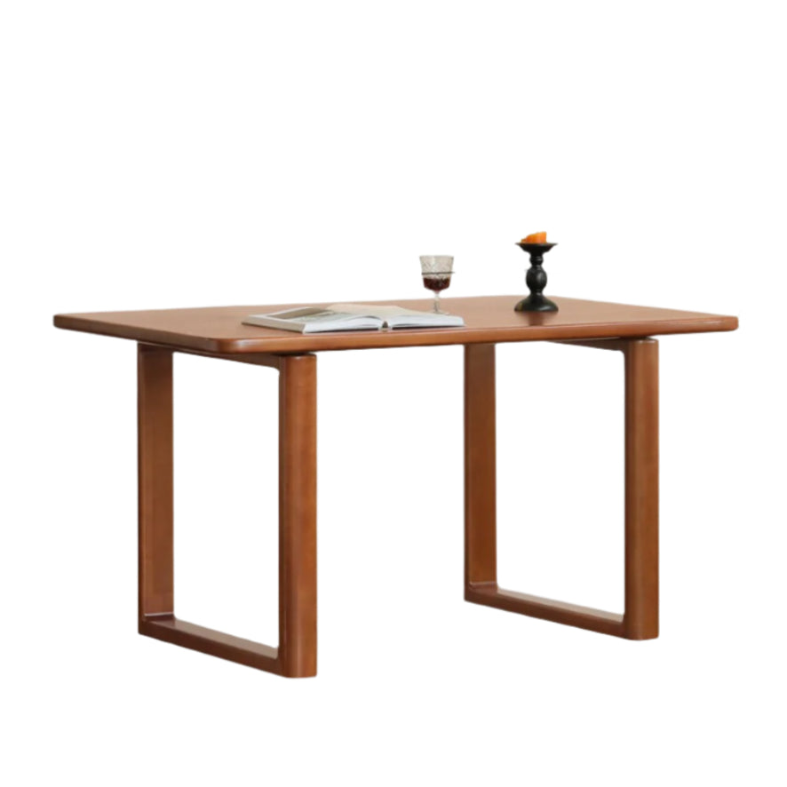 Poplar Solid Wood Medieval Style Large Plate Dining Table