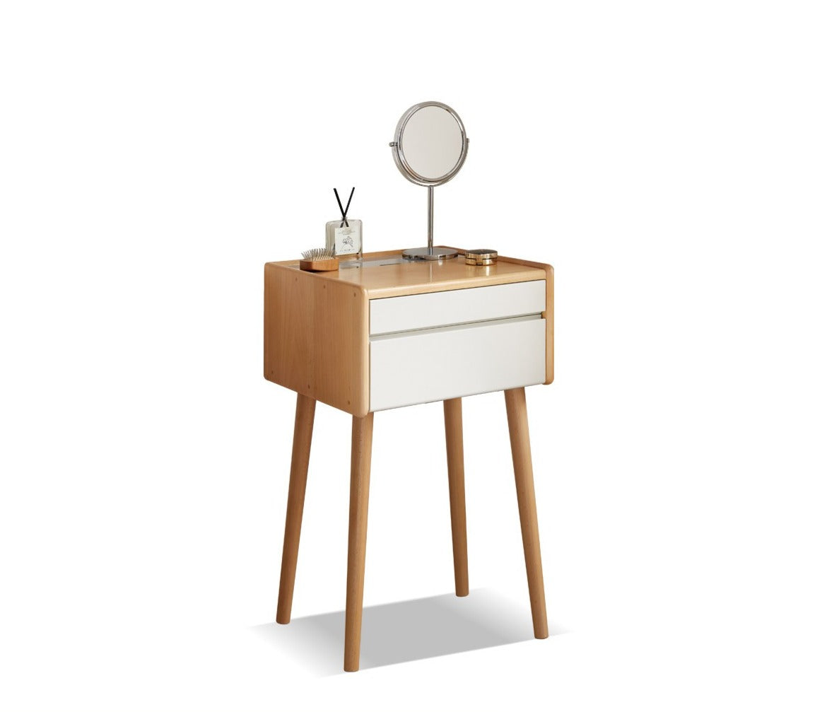 Beech Solid Wood Dressing Table Small Bedside Table"