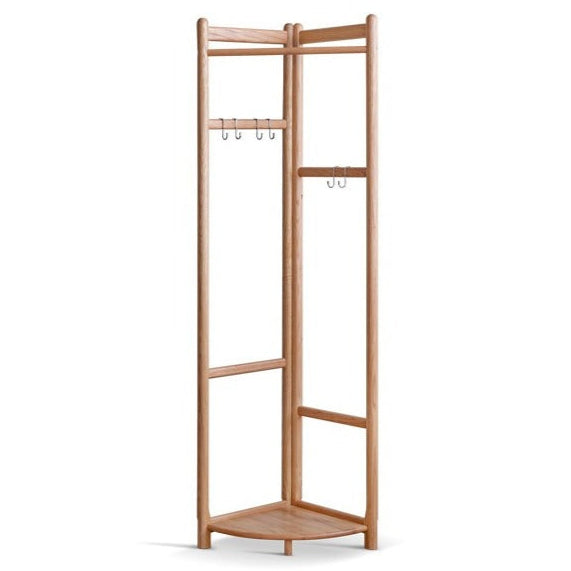 Oak Solid Wood Corner Hanger Rack