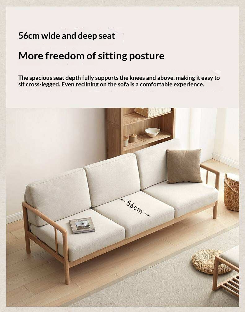 Ash Solid Wood Single Armchair