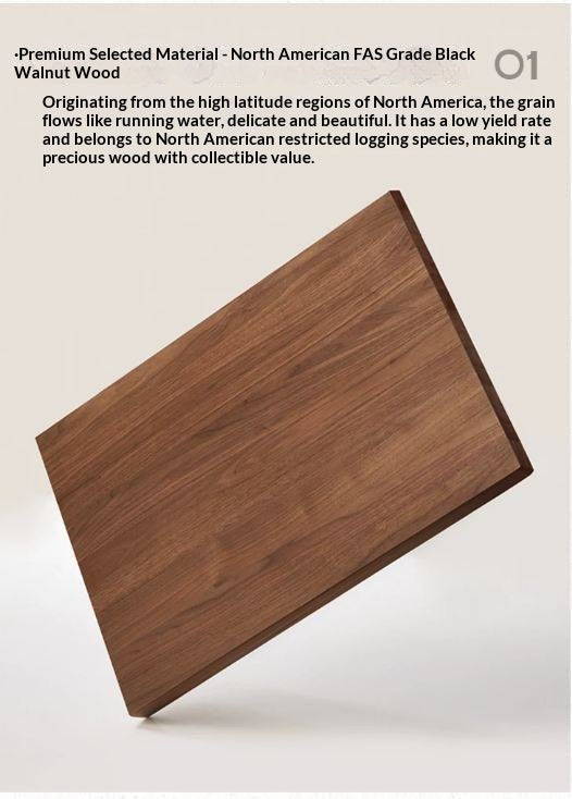 Black Walnut Solid Wood Electric Lift table Computer desk wireless phone charging, power outlet