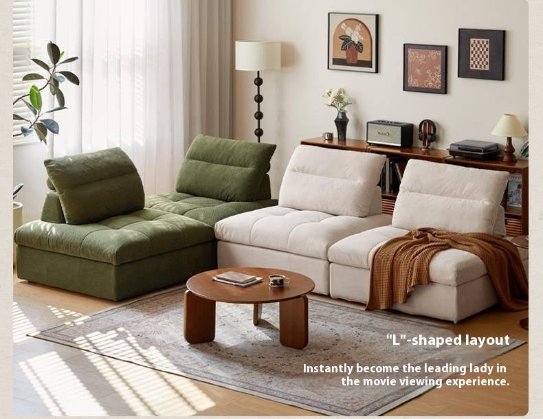 Modular Fabric Sofa – Modern Casual Free Combination Sofa Tofu Block Design