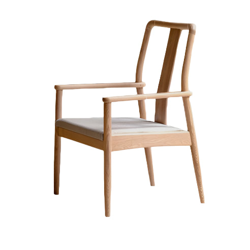 Ash, Oak Solid Wood Backrest Soft Chair