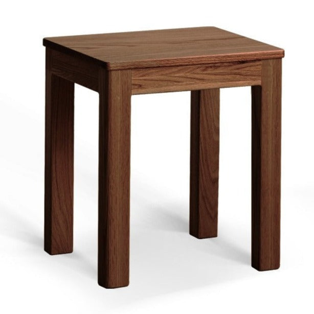 4 pcs set Oak Solid Wood Nordic Square Stool