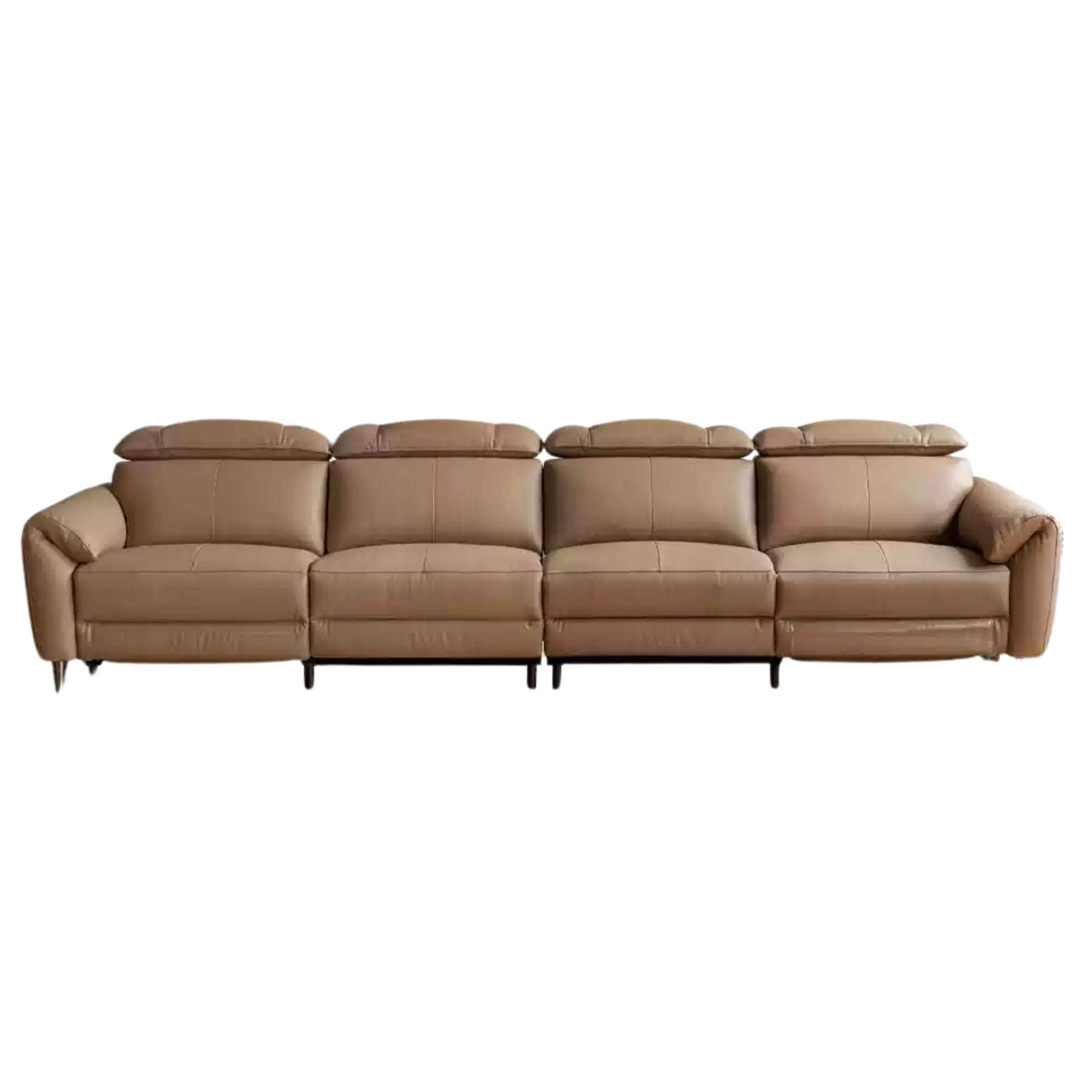 Electric Sofa Genuine Leather zero wall italian light luxury