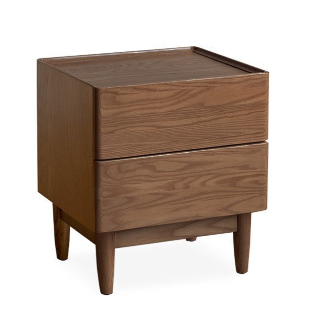 Oak Solid Wood White Wax Small Nightstand