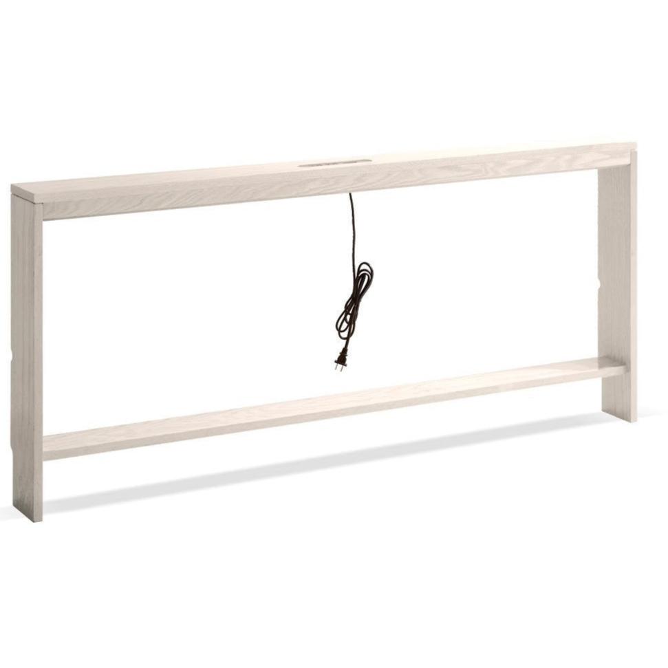 Oak solid wood Sofa Rear Storage Modern Wall Shelf