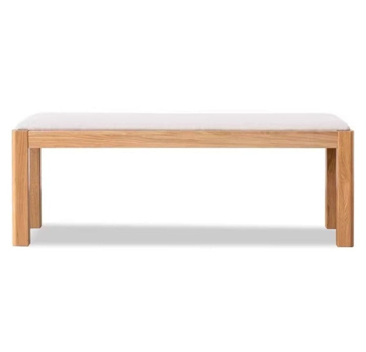 Oak Solid Wood Long Nordic Soft Bench