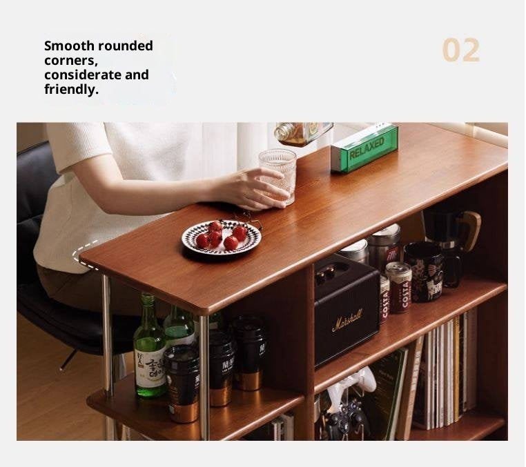 Poplar Solid Wood Bauhaus Style Bookcase