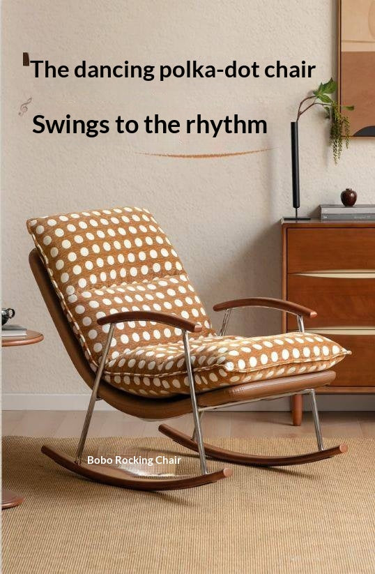 Rocking Lounge Chair with Wraparound Cushion