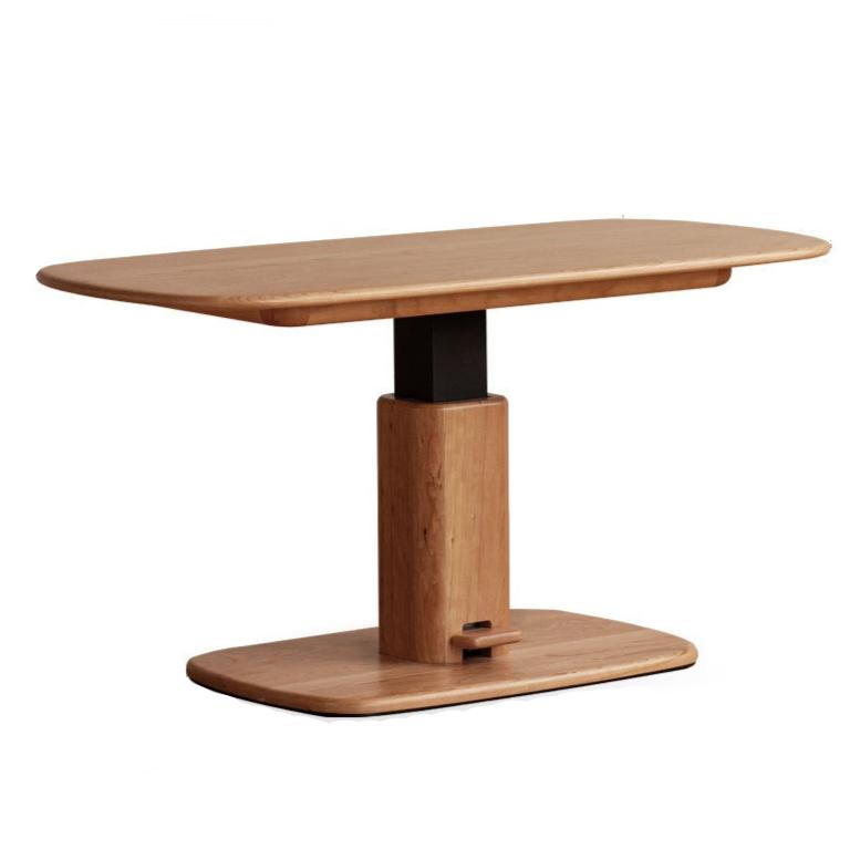 Cherry Solid Wood Dual-Purpose Modern Lift Dining Table