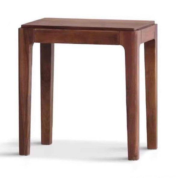 Black Walnut Solid Wood Square Nordic Makeup Stool