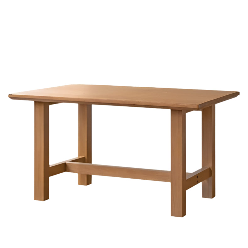 Poplar Solid Wood Modern Large Board Dining Table