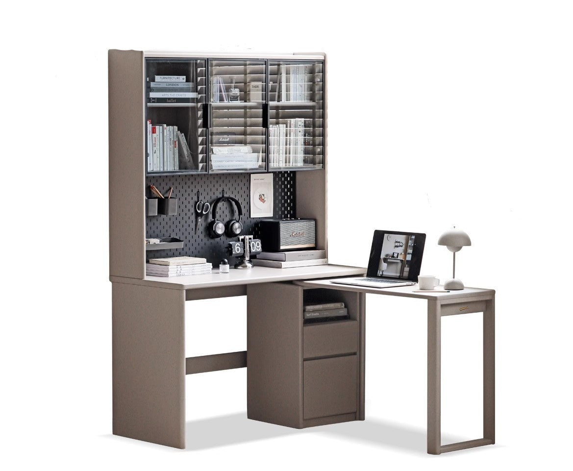 Desk deals hutch light