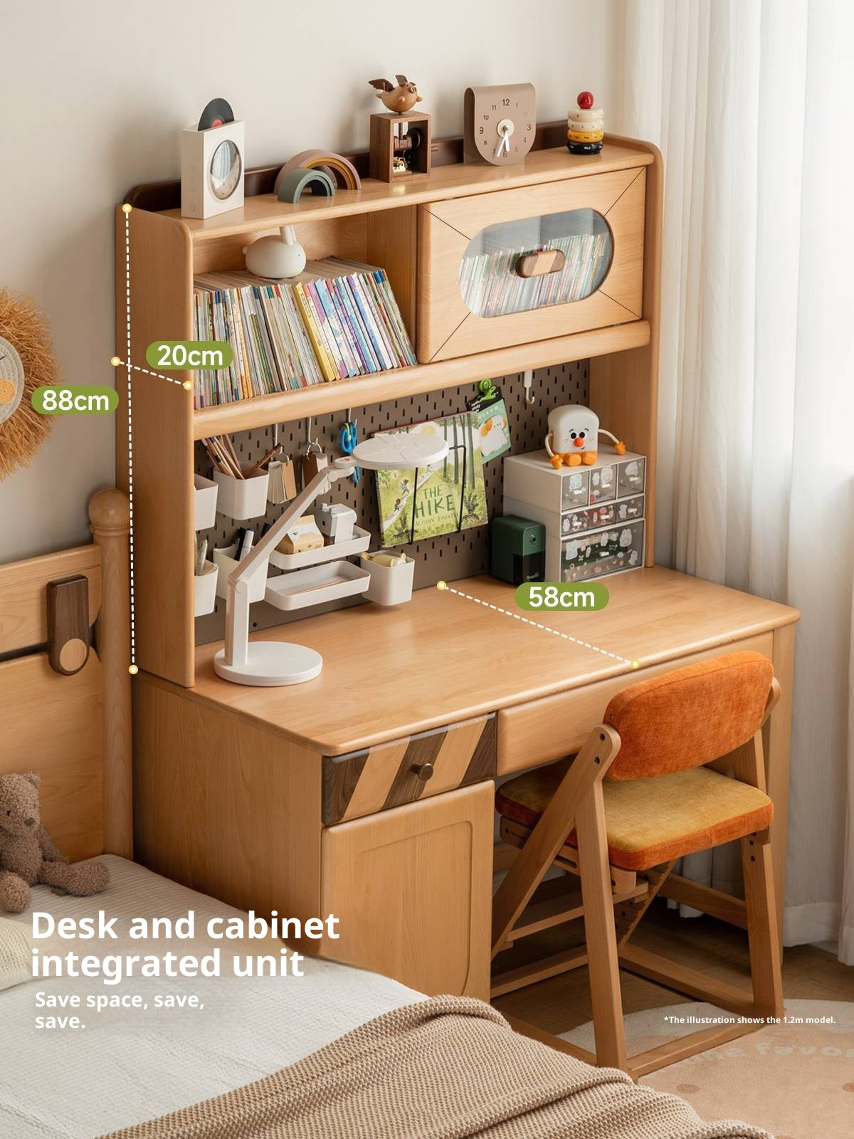 Beech Solid Wood Children s Learning Desk