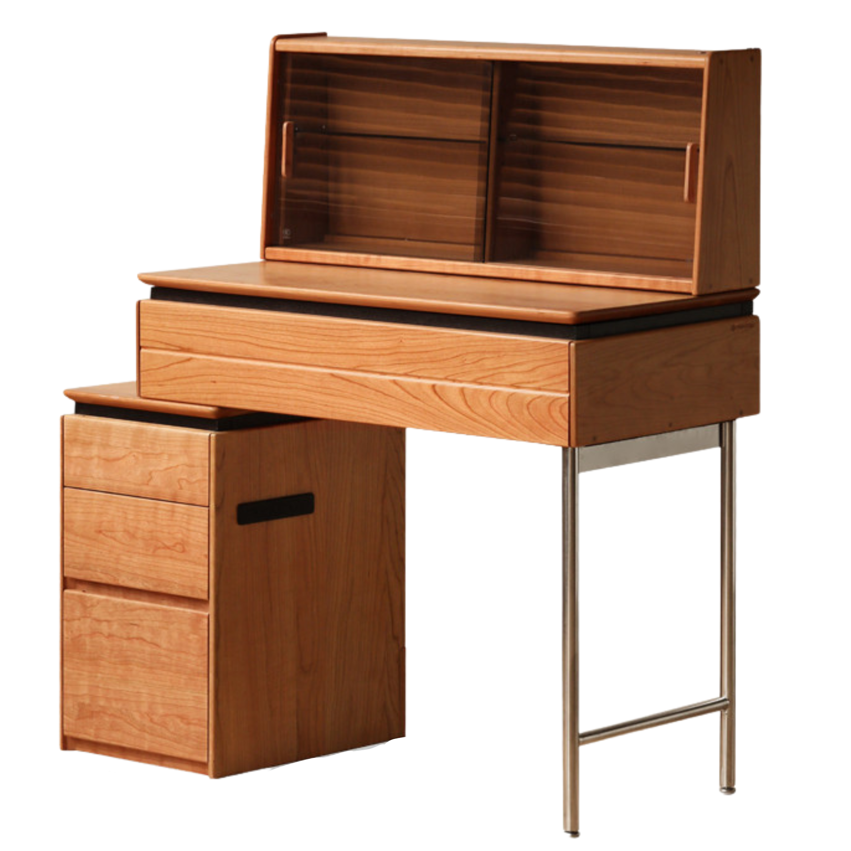 Cherry Wood Retractable Dressing Table