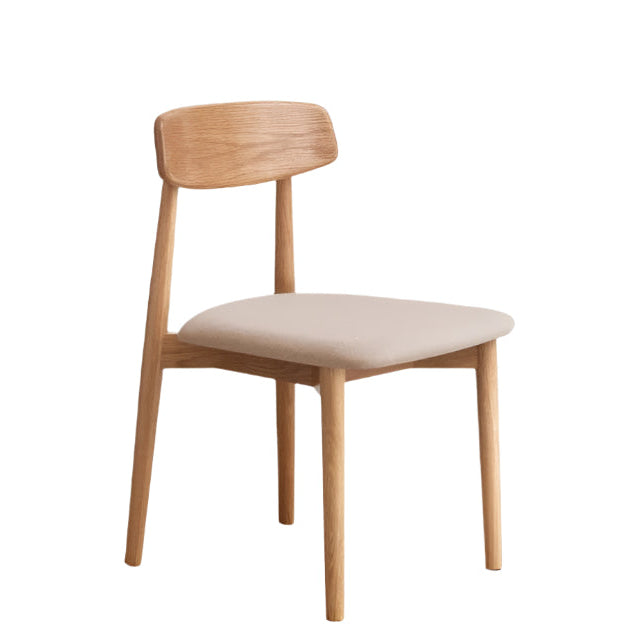 4 pcs set - Black Walnut, Ash, Oak, Cherry Solid Wood, Solid RubberWood Dining Chair