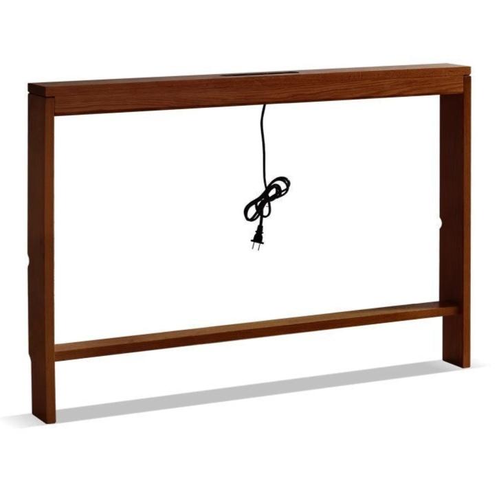 Oak solid wood Sofa Rear Storage Modern Wall Shelf