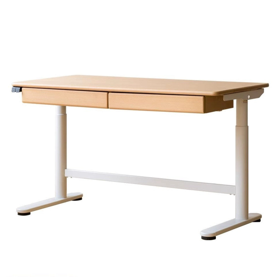 Beech solid wood children's electric lifting study table