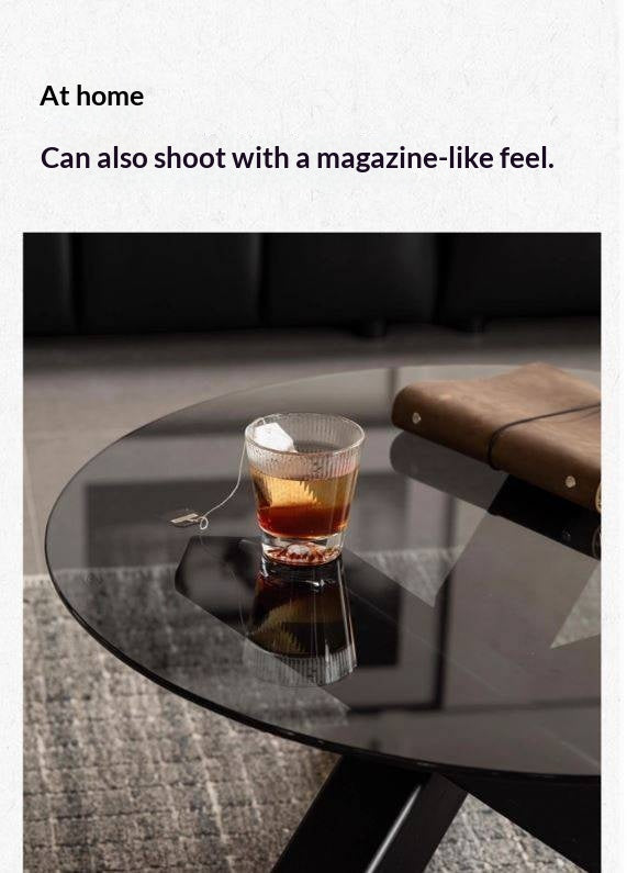 Ash Solid Wood Italian Light Luxury Round Glass Table