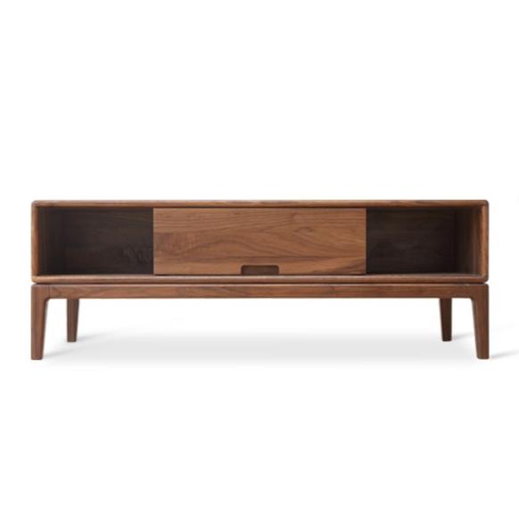 Black Walnut, Ash Solid Wood Modern Coffee Table